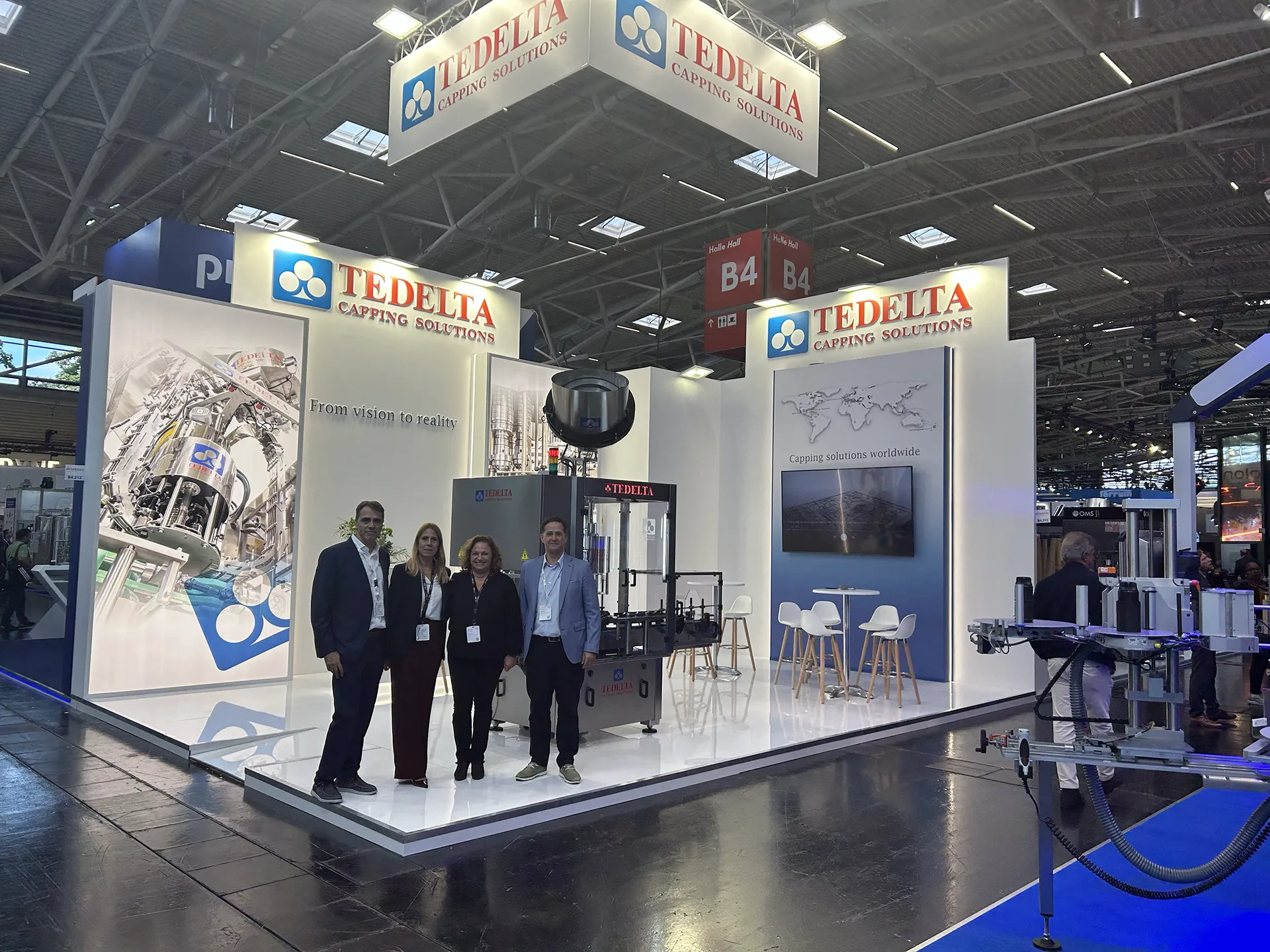 Tedelta presentó sus soluciones de taponado en Drinktec 2025 en Múnich